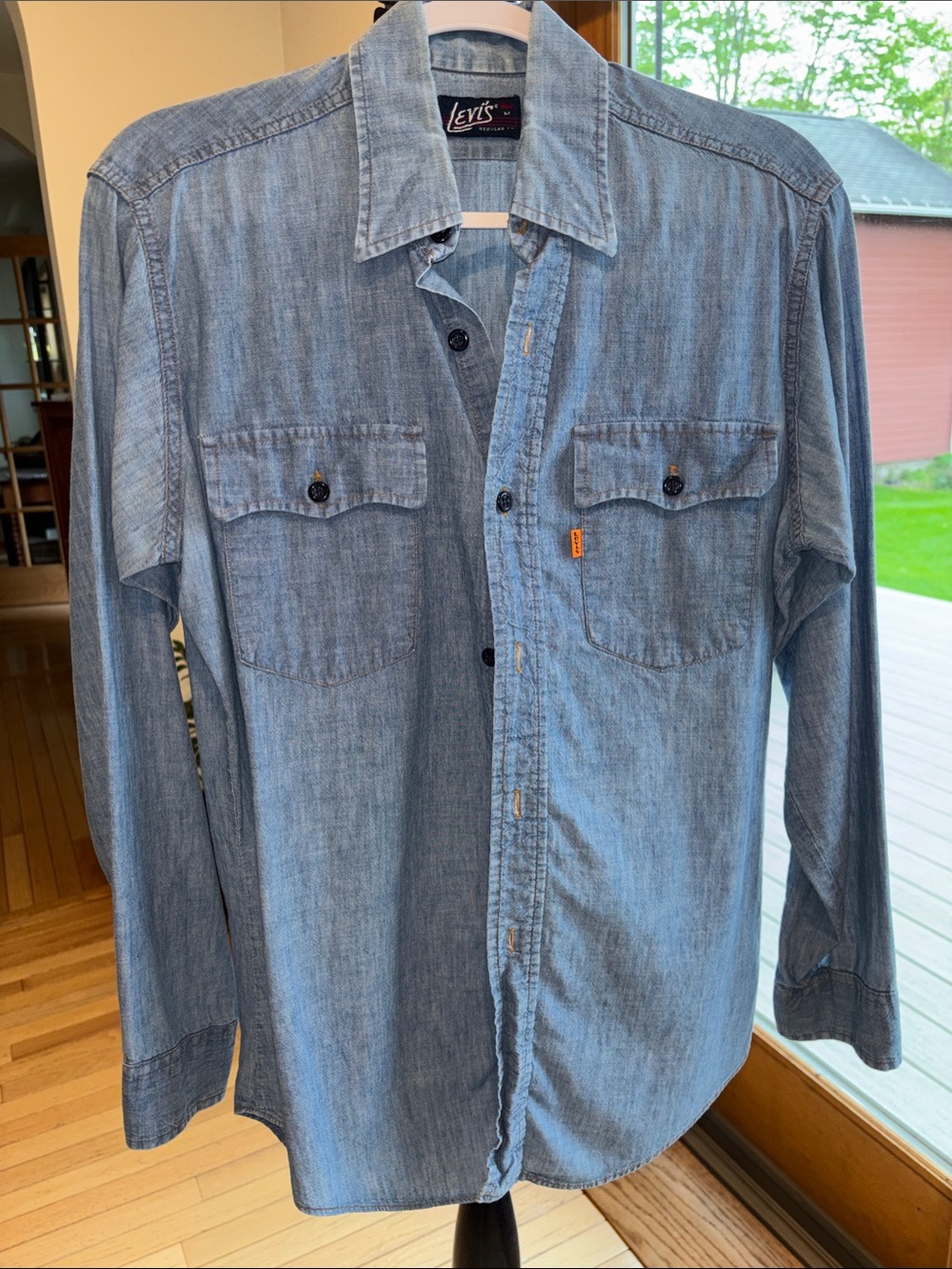 Levi's Medium Blue Denim Button-Front Shirt